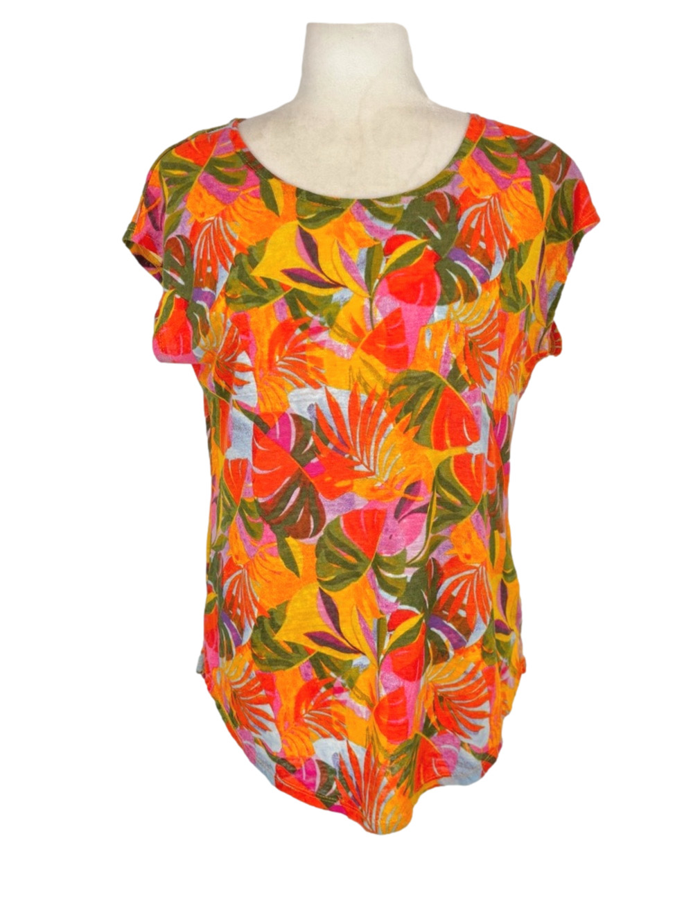 C&C California tropical linen top